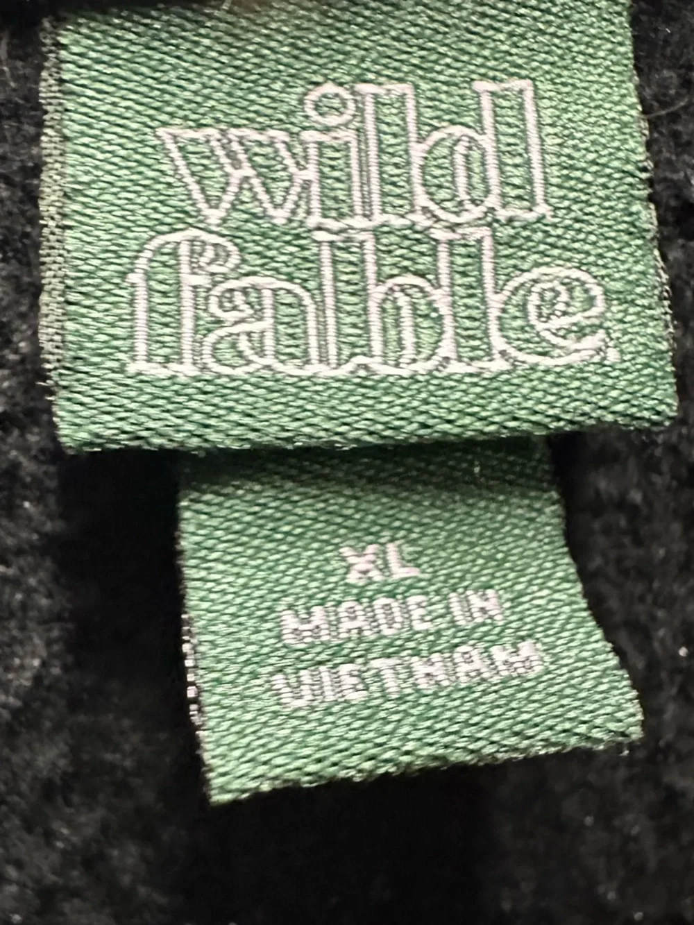 WILD FABLE / Black Crop Hoodie / XL / Goth Emo Alt Girl Athleisure Indie Sleeze - Picture 5 of 6